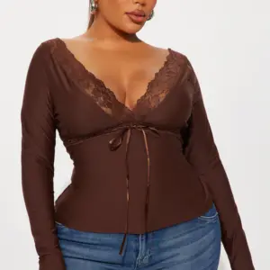 Bridget Long Sleeve Top - Chocolate
