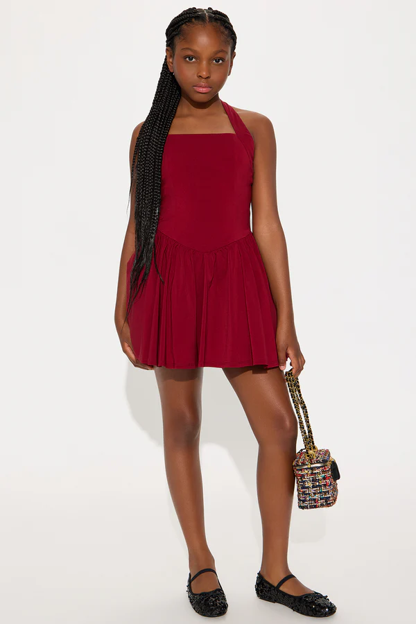 Crimson Elegance Dress
